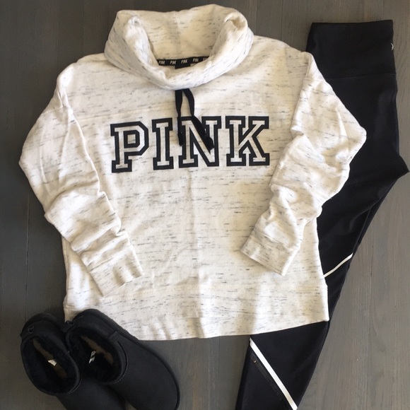 PINK Cowl Neck Pullover Sweatshirt, size Medium 🖤 - Picture 16 of 16